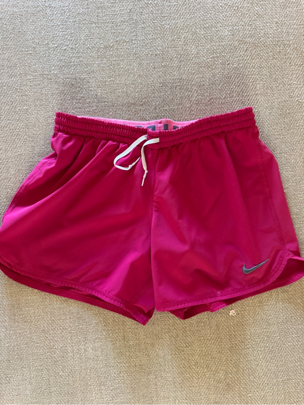 Nike size small pink shorts with built in liner